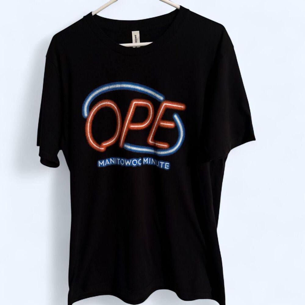 Unbranded Men's Black and Navy T-shirt